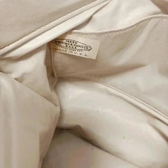 Whiting and Davis MESH Metal Bag White - Picture 6 of 8